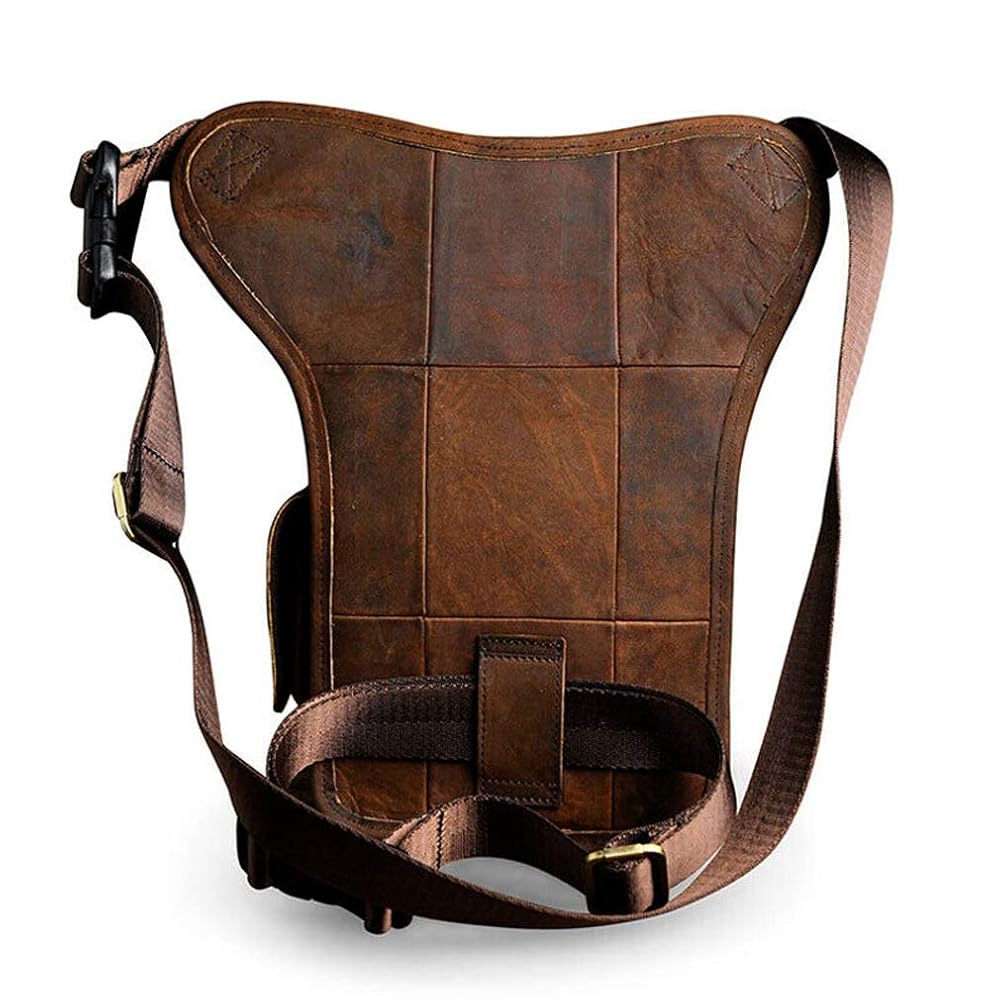 Amazon.com | Drop Leg Bag Leather Waist Pack for Men Women